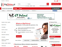 Tablet Screenshot of bigchina.pl
